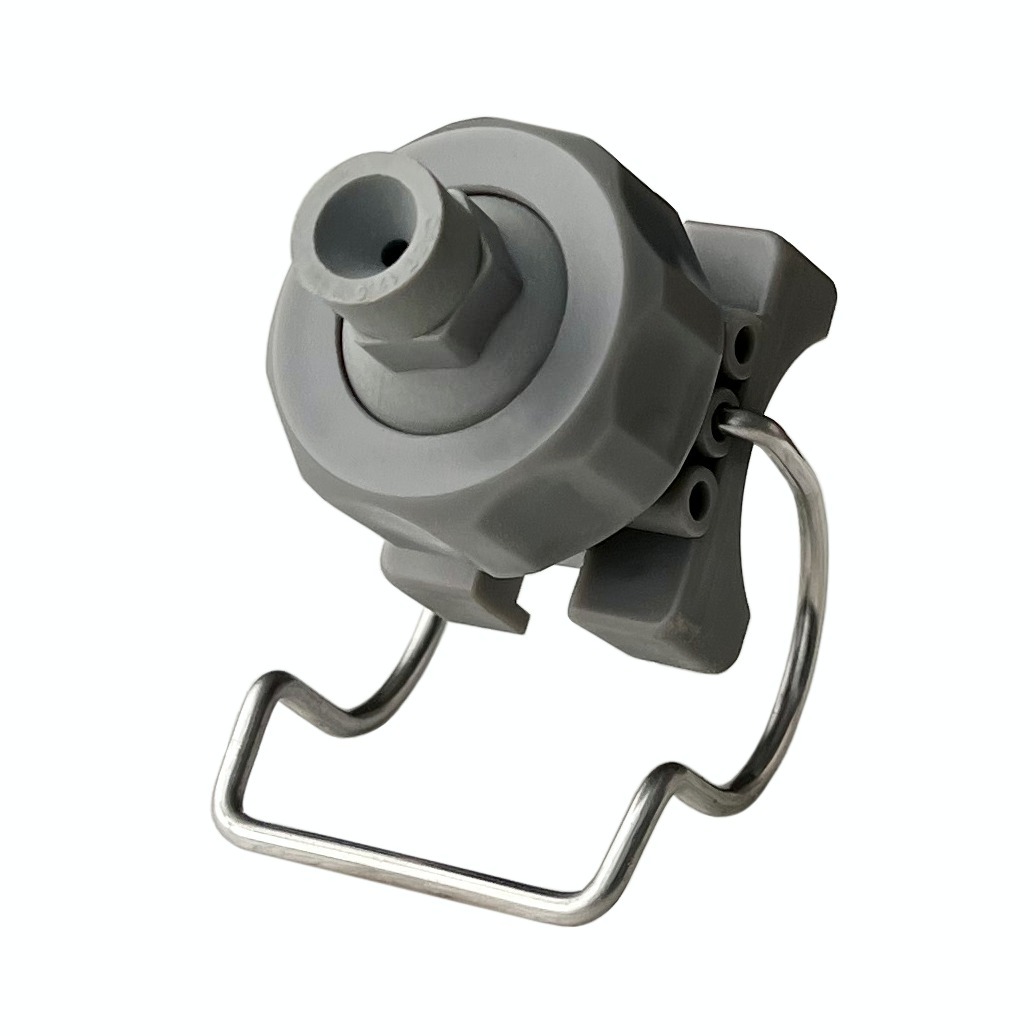 Plastic PP adjustable ball full cone painting powder spraying BT6/BT12.5 double single jet clamp/clip nozzle — изображение 5