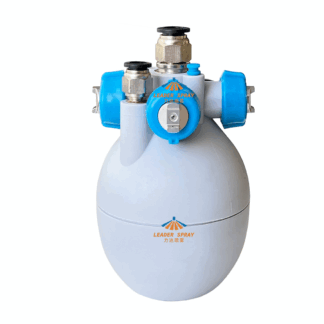 Multi heads dry atomizer nozzle, plastic air liquid mixing fog spraying, textile workshop anti static electricity micro fog nozzle