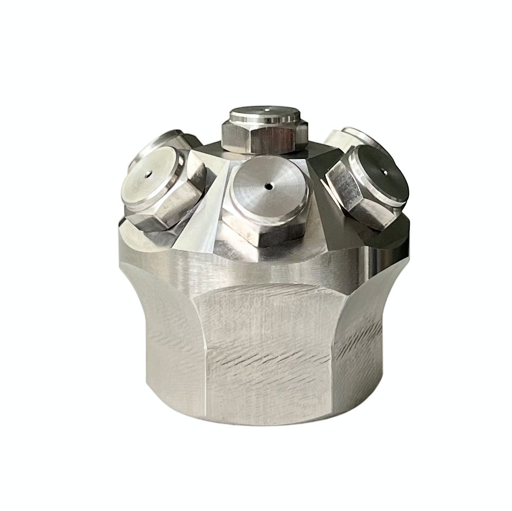 Multi head/7 spray heads large capacity/wide angle small droplet size/multiple orifice/full cone fog jet nozzle — изображение 6