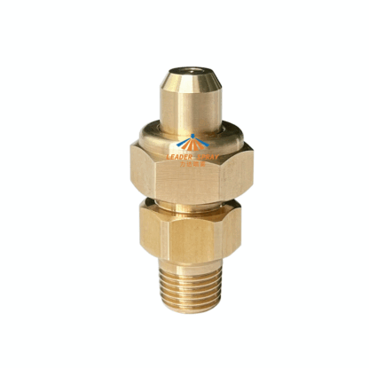 Removable 1/4 inch quick release stainless steel brass precision five-axis machine full cone spray jet nozzle — изображение 3