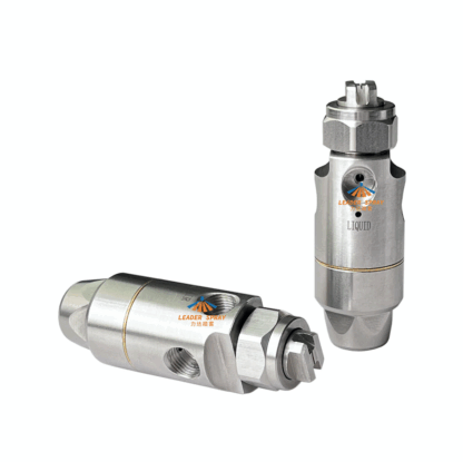 1/8 automatic hydraulic anti drip air liquid internal mixing flat fan spray mist fog atomizer nozzle — изображение 2