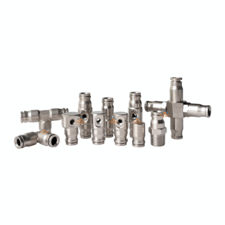 1/4inch (6.35mm) Quick coupling release joint slip lock cross Tee straight line elbow connect 1500PSI high pressure micro mist fog system connector joint
