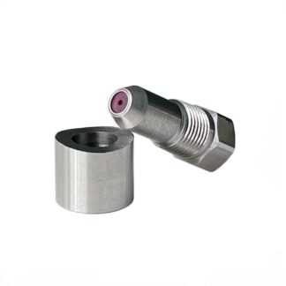 0 degree stream line spray cutting paper nozzle ruby insert high pressure cutting tip customized liquid column flow jet