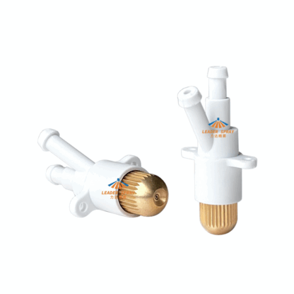 Super mini fog sprayer head, brass pneumatic fogjet nozzle, brass plastic siphon sucks liquid air mixing atomizing dry fog jet — изображение 4