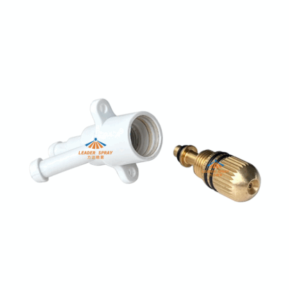 Super mini fog sprayer head, brass pneumatic fogjet nozzle, brass plastic siphon sucks liquid air mixing atomizing dry fog jet — изображение 3