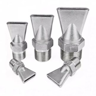 Duckbill Jet, Slip type Air Knife, 304 Stainless Steel External Thread Water Truck Nozzle, Cleaning Blowing Off Flat Fan Spraying