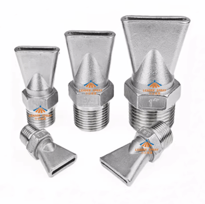 Duckbill Jet, Slip type Air Knife, 304 Stainless Steel External Thread Water Truck Nozzle, Cleaning Blowing Off Flat Fan Spraying